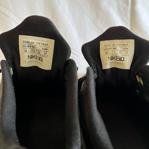 Excellent Condition 🌸 Nike Free Size 10 in Black and Green. - Picture 8 of 10